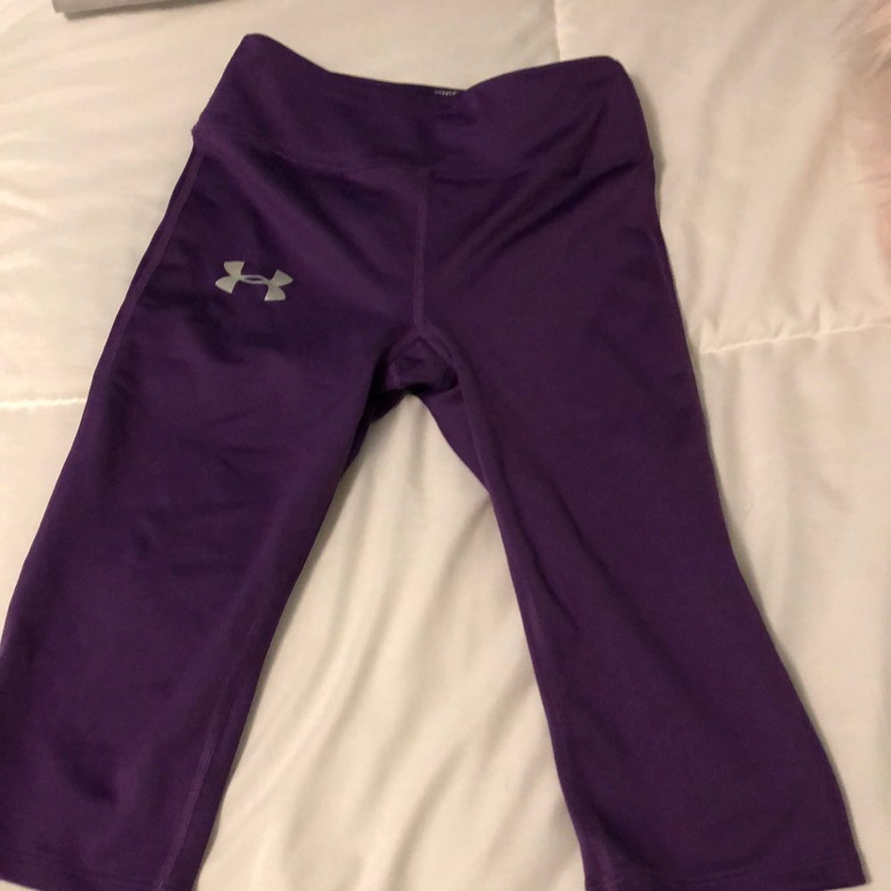 Purple Under Armour Capri leggings